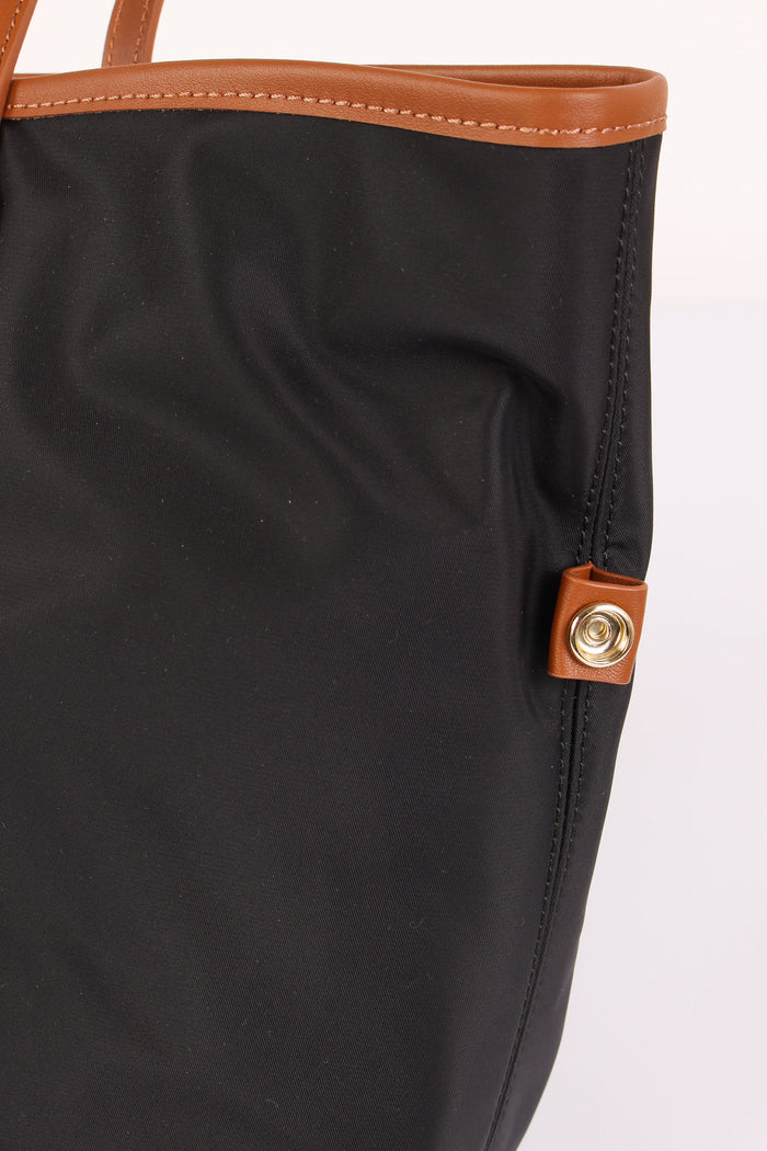 City Bag Nylon Nero-7