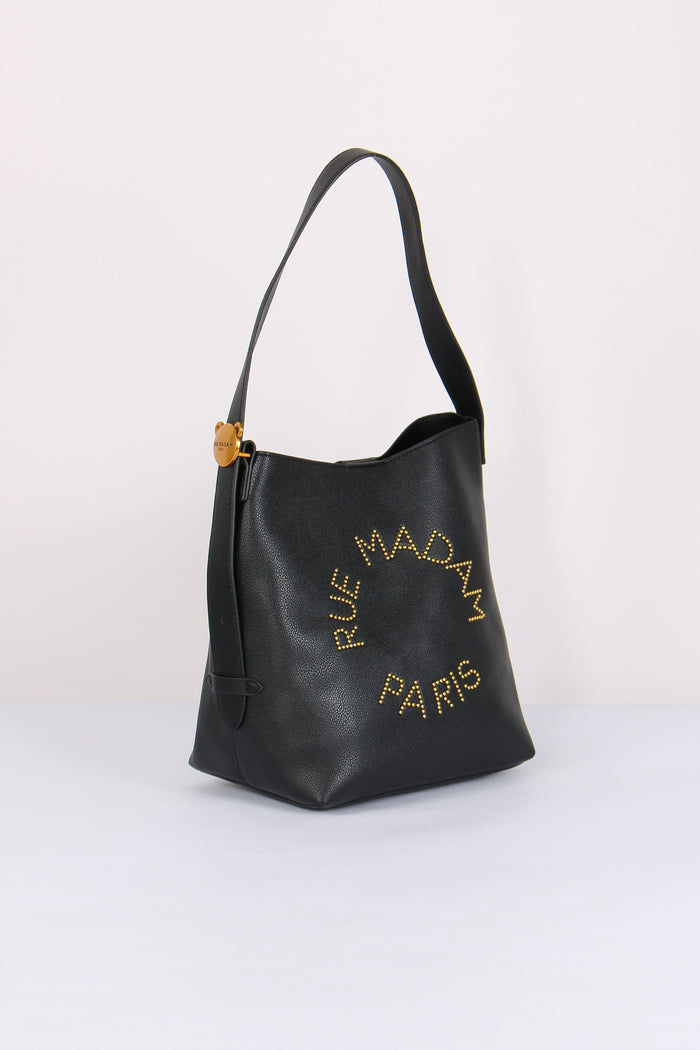 Shopping Verticale Logo Borchie Black-5