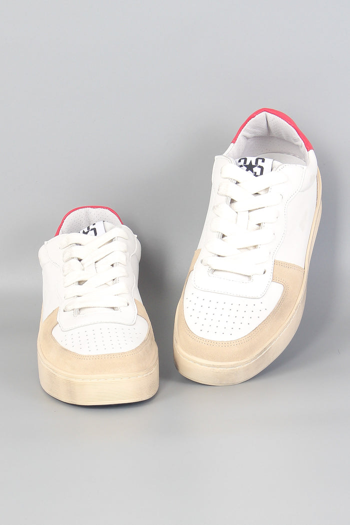 Sneaker Padel Star Bianco/beige/rosso-6
