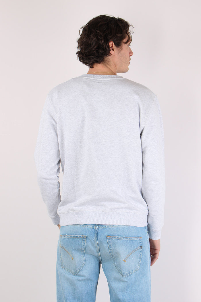 Felpa Logo Verticale Grigio-4
