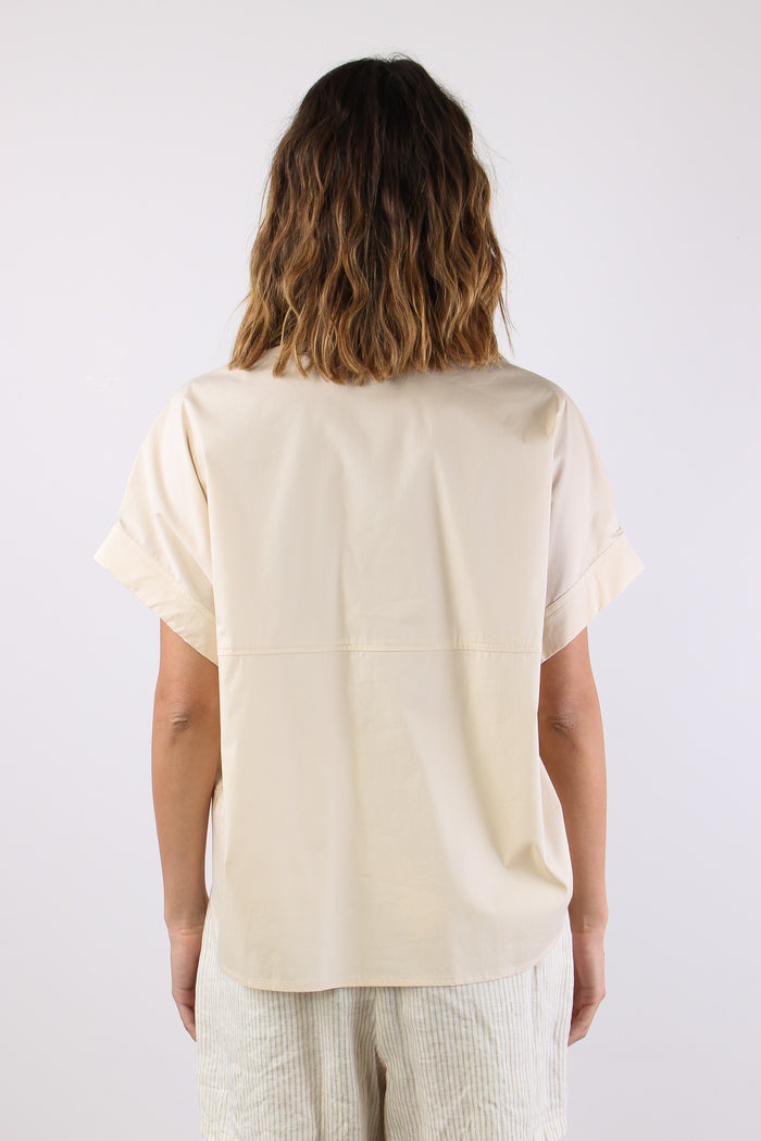 Camicia Over Squadrata Chantilly-4