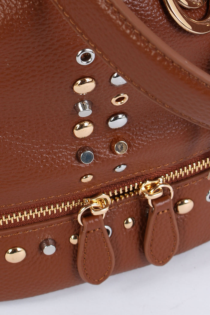 Secchiello Inserto Borchie Cuoio-7