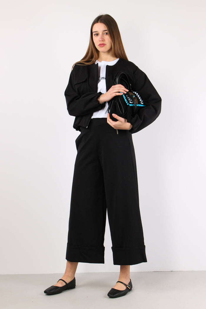 Giubbotto Arriccio Tasche Punt Nero