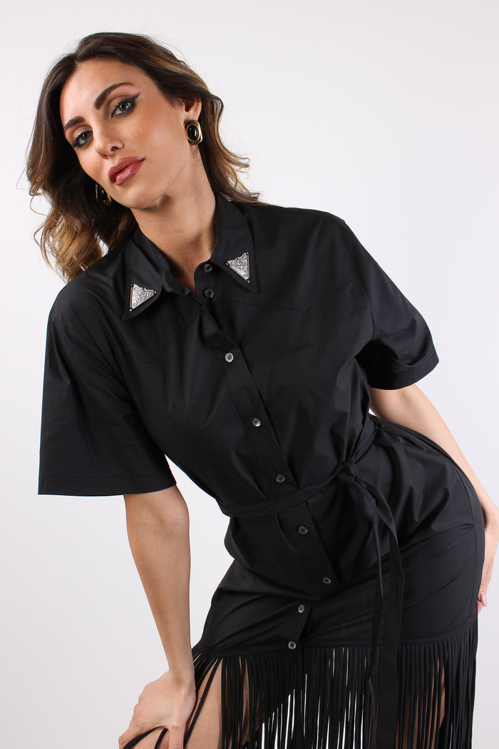 Avigliano Abito Popeline Nero-5