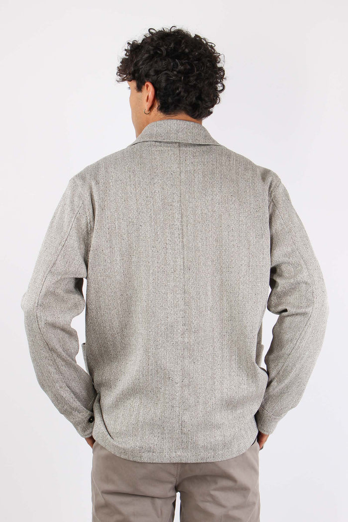 Giacca Camicia Resca Beige-5