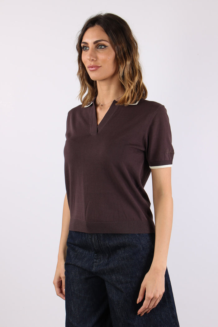 Polo Derby Profilo Contrasto Moro/beige-3