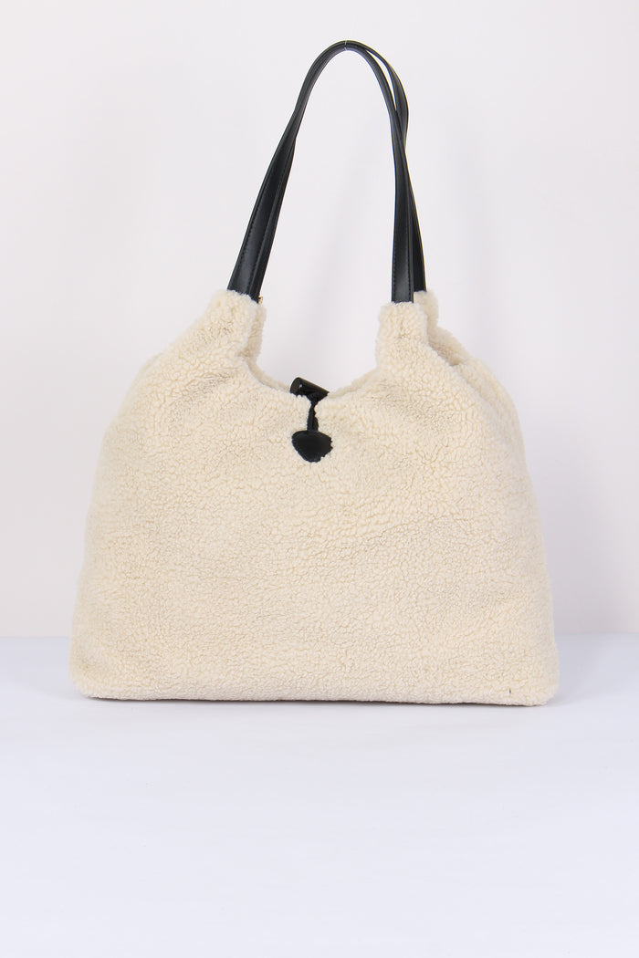 Ski Glam Maxi Sacca Bianco/nero-3
