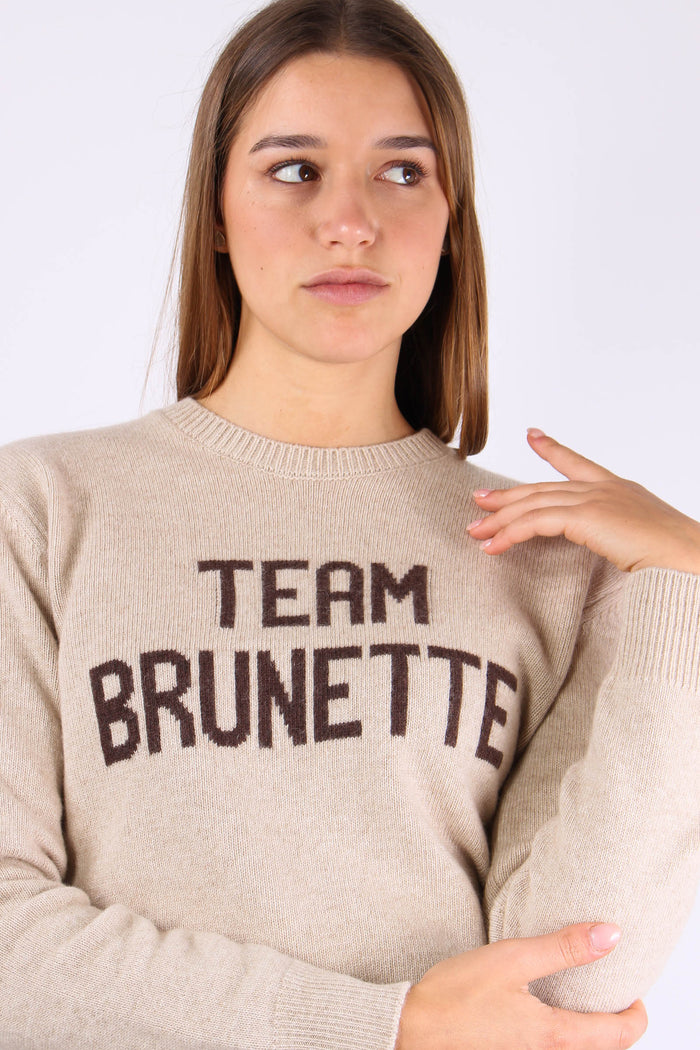 Girocollo Team Brunette Beige-7