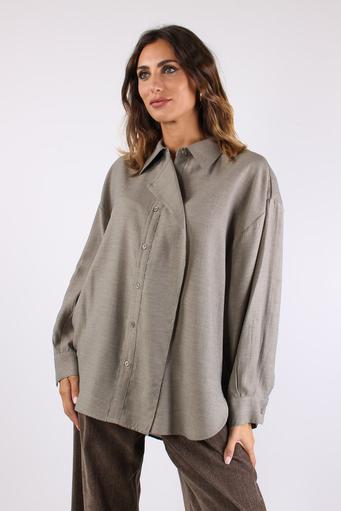 Camicia Rouges Misto Viscosa Grigio-2