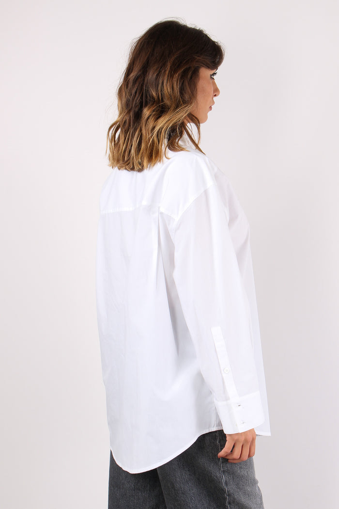Capirai Camicia Inserto Pietre Bianco Brillante-7