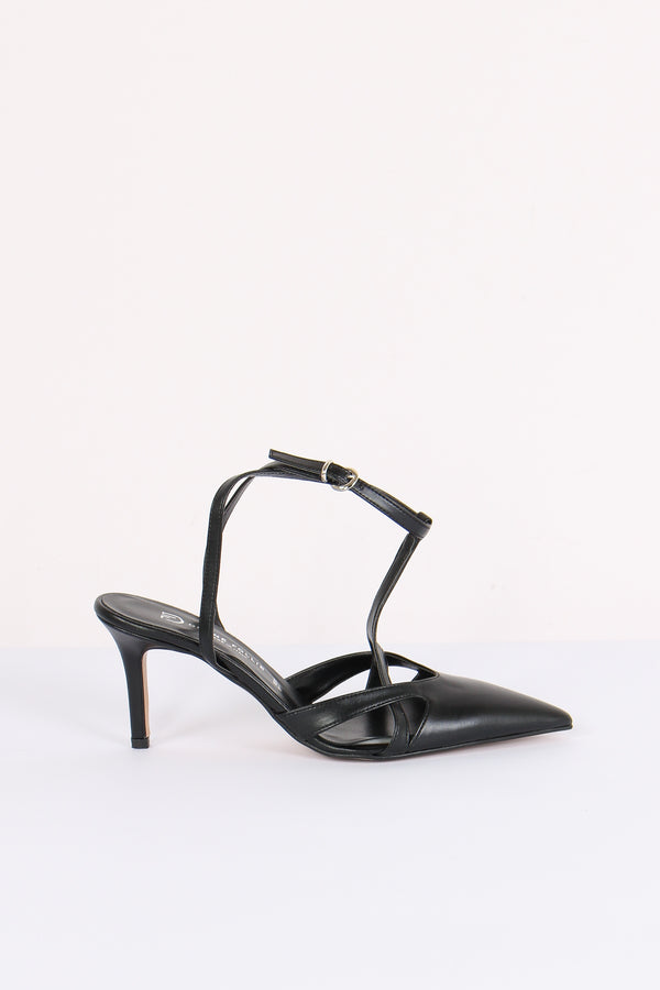 Slingback Intreccio Nero