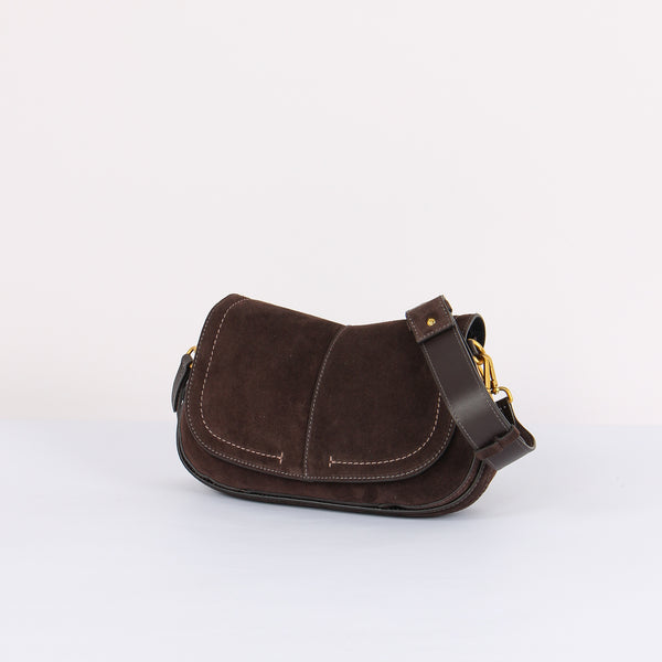 Helena Round Tracollina Suede Moka-2