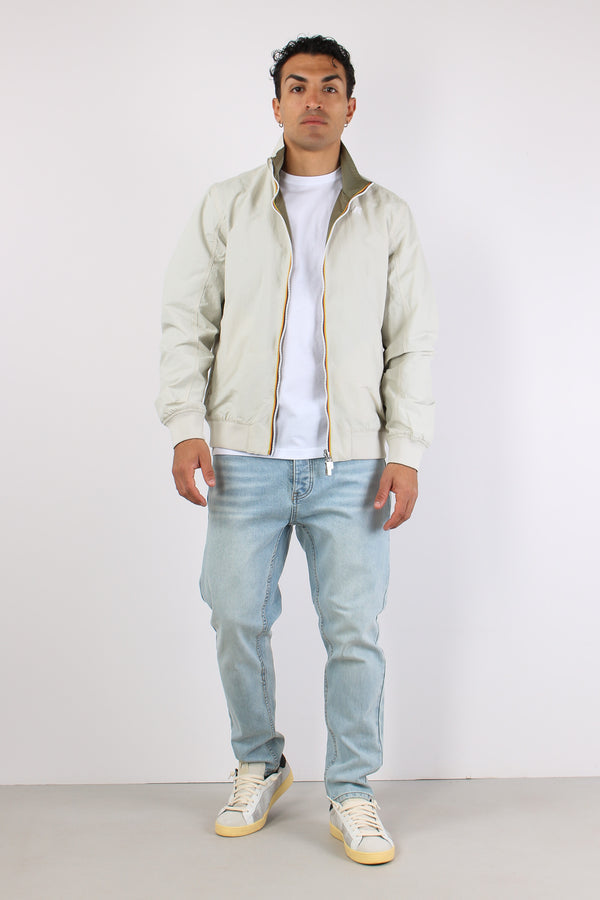 Giubbotto Reversibile Cotone Beige/green