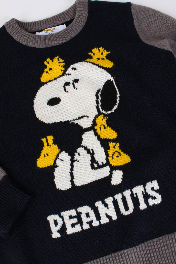 Pullover Lana Cashmere Bicolor Navy/grigio-3