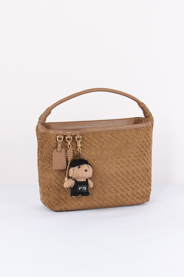 Zelda Pochette Intreccio Nocciola-2