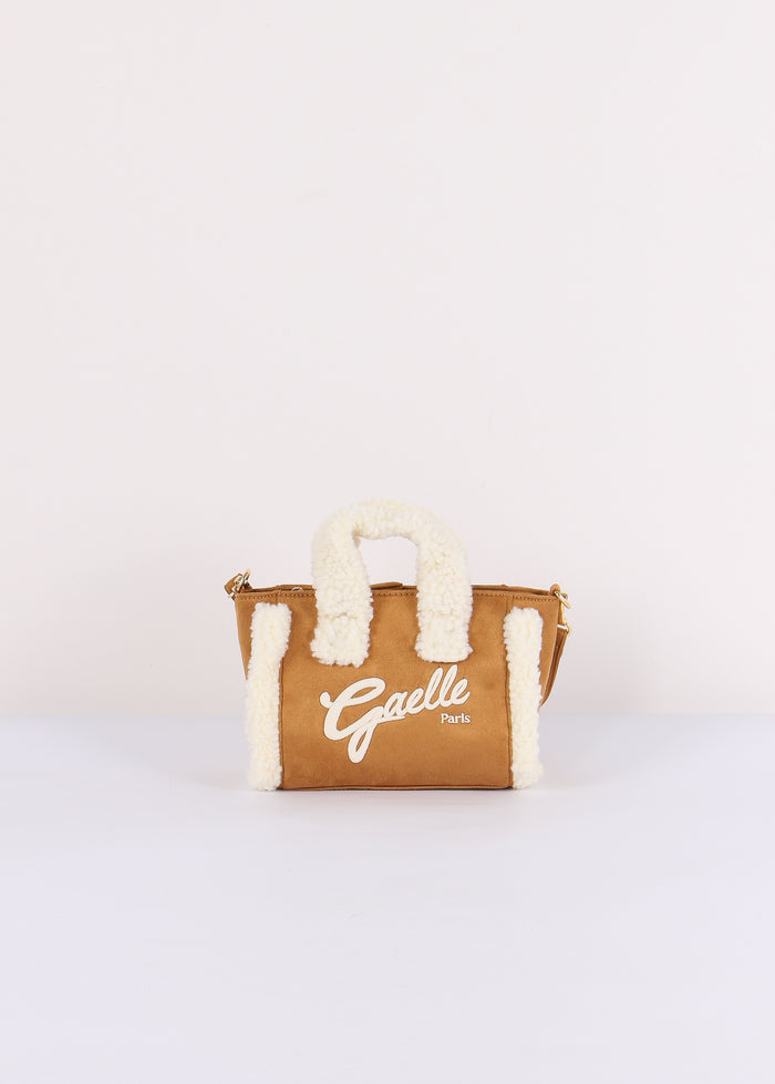 Mini Shopping Ecopelliccia Sabbia