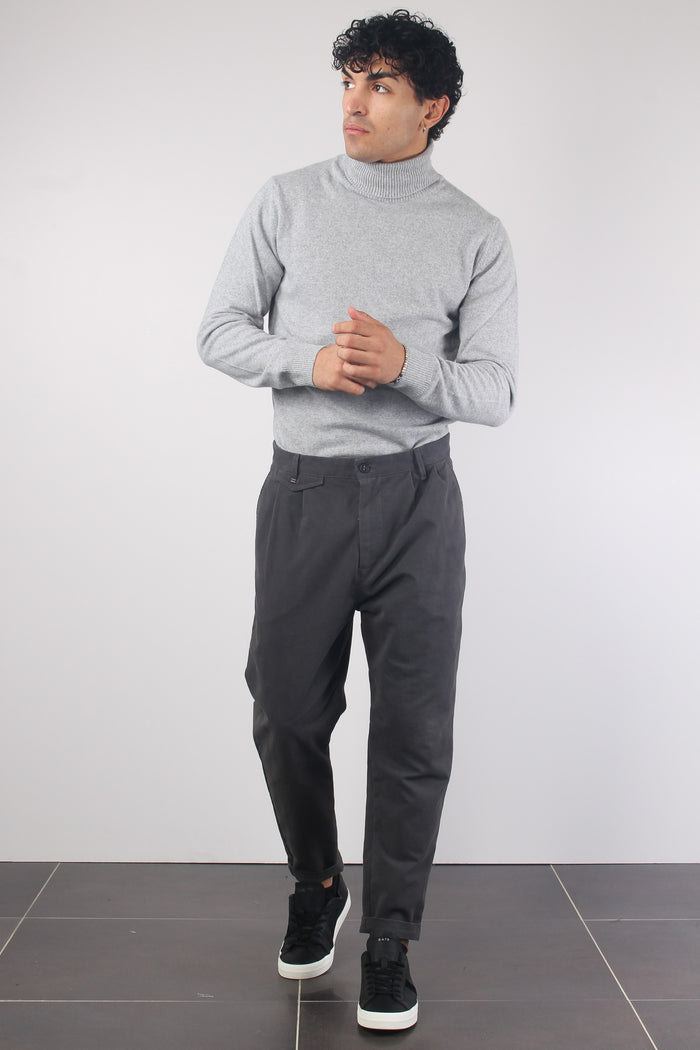 Pantaloncini in cotone stretch con monogramma (Blu Carbone) - Uomo