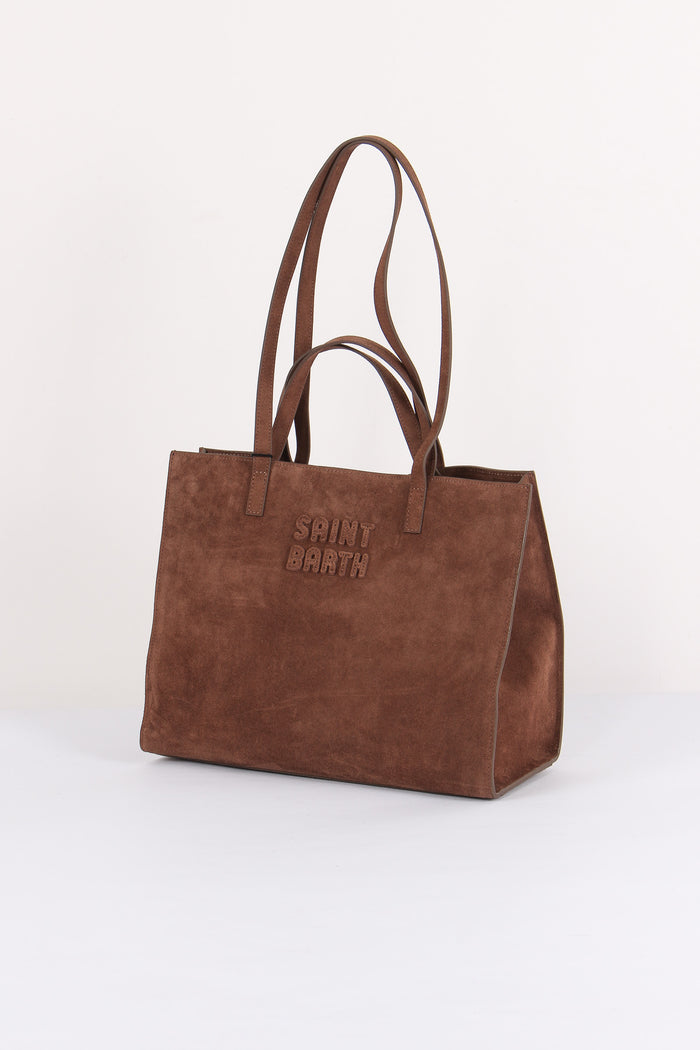 Borsa A Tracolla Suede Brown-2
