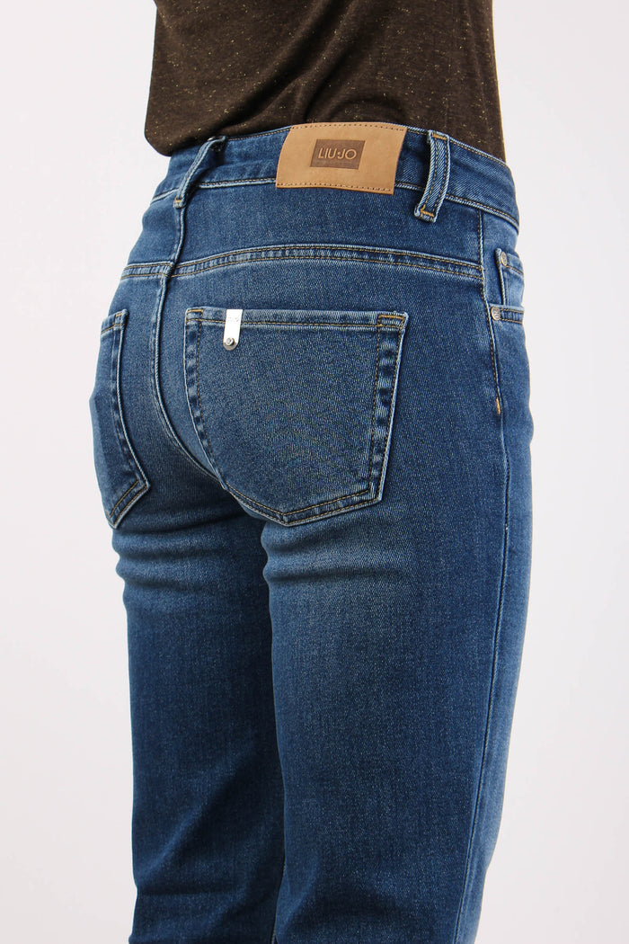 Denim Tessuto Misto Lana Denim Scuro-8