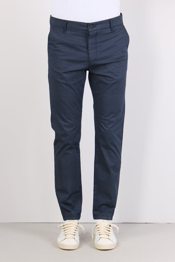 Pantalone Chino Slim Poseidon Blu