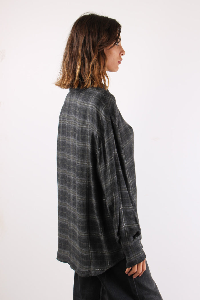 Camicia Quadro Over Sparkly Check-7