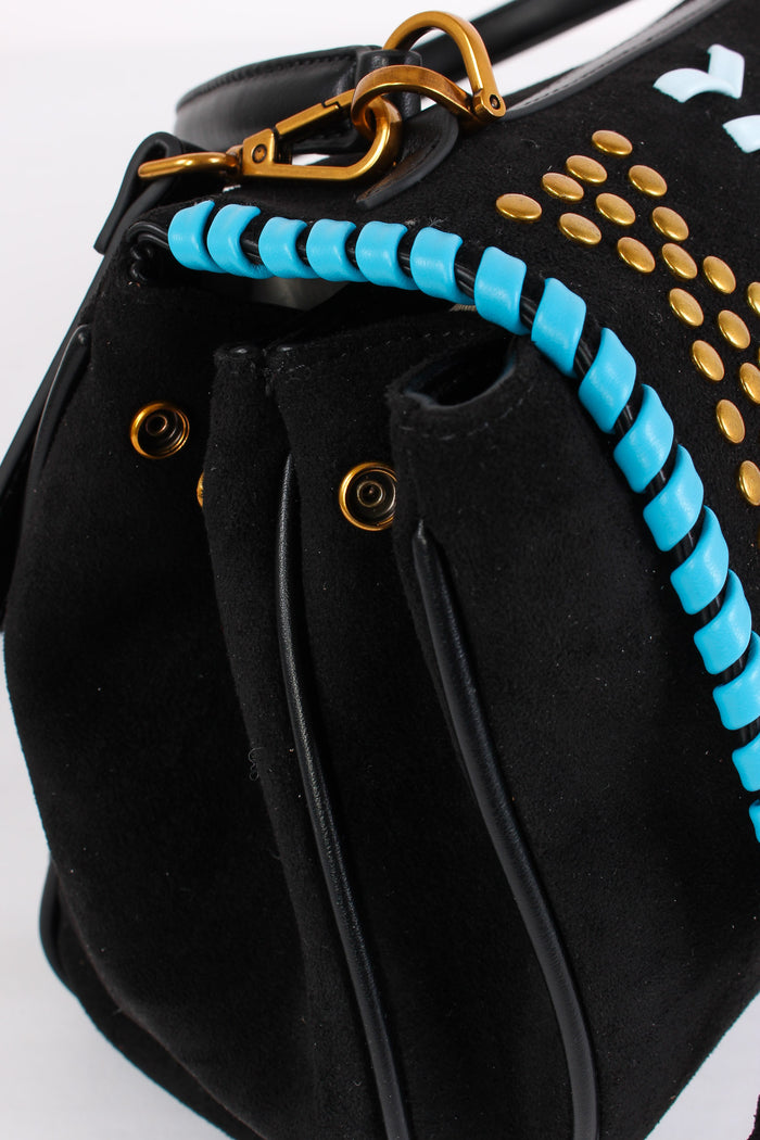 Tracolla  Suede Etnica Suede Black-7