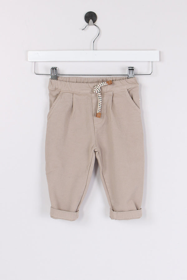 Pantalone Cotone Caldo Tortora