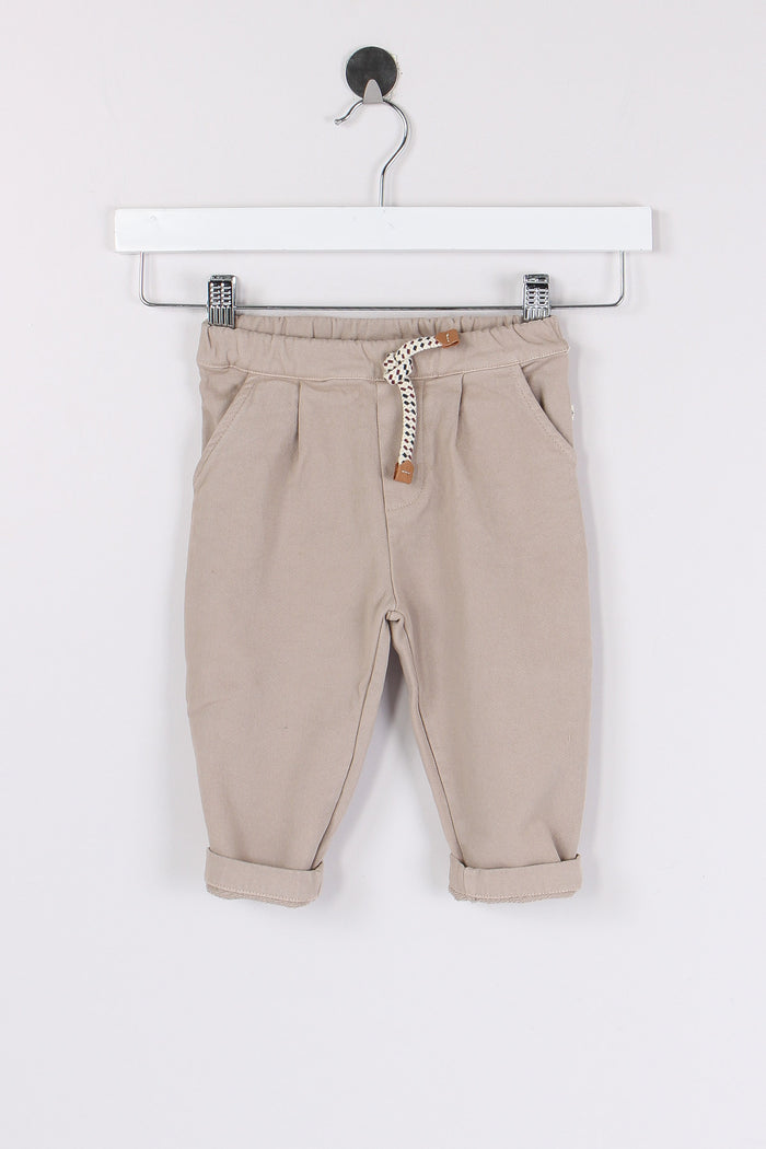 Pantalone Cotone Caldo Tortora