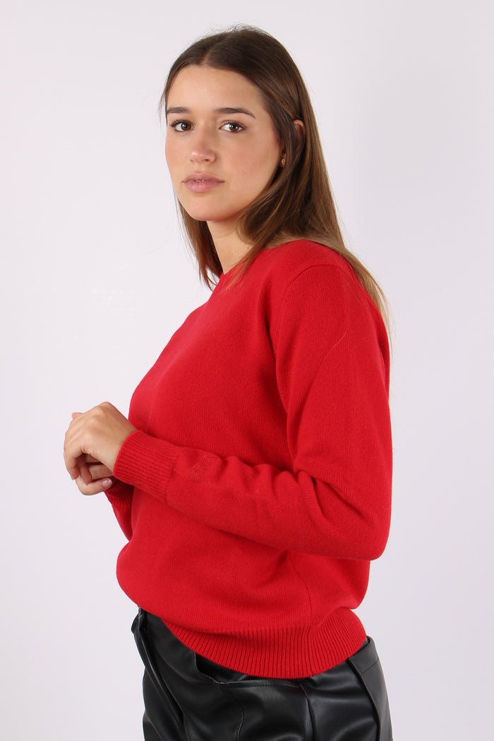 Girocollo Logo Collo Rosso-7