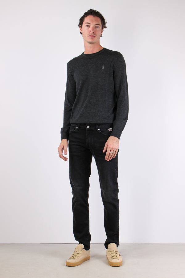 Maglia Girocollo Lana Merinos Dark Granite