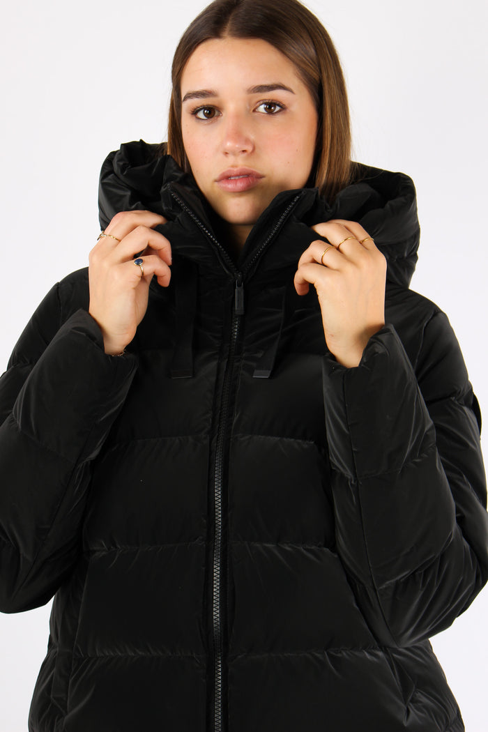 Piumino Tessuto Gommato Nero-6