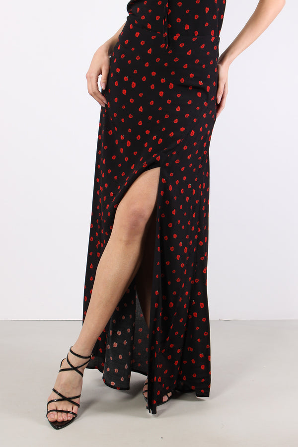 Gonna Lunga Spacco Nero-2