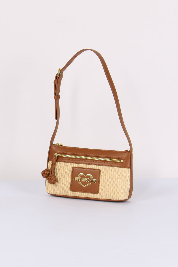 Pochette Mini Paglia Cuoio-2
