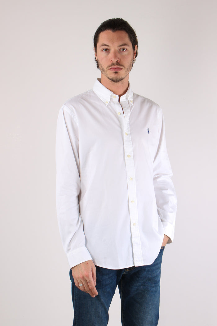 Camicia Custom Cotone Leggero White-6