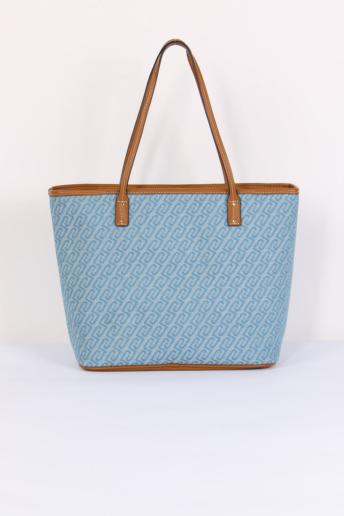 Shopping Grande Logo Allover Dusty Blue-3