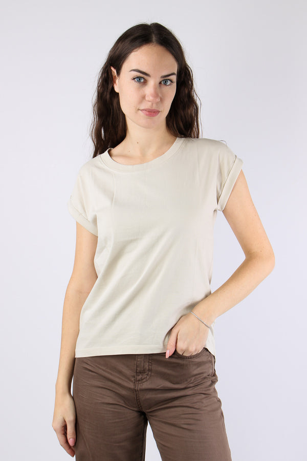 T-shirt Basica Cotone Crystal Grey-2