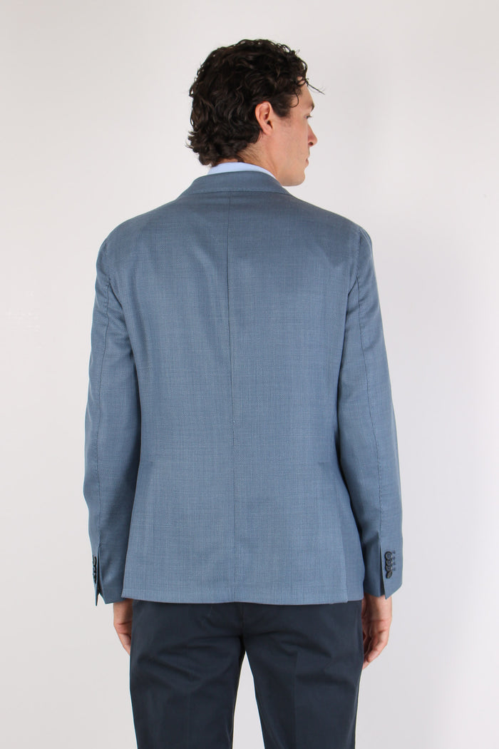Giacca Tasca Toppa Drop Sette Azzurro-5