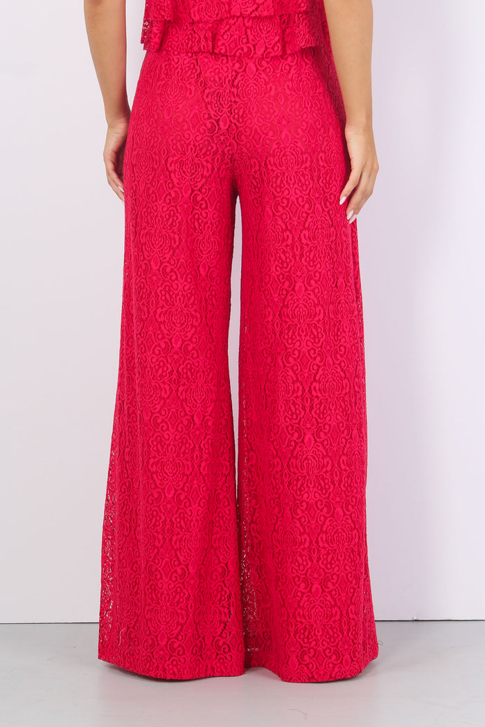 Pantalone Palazzo Pizzo Magenta-4