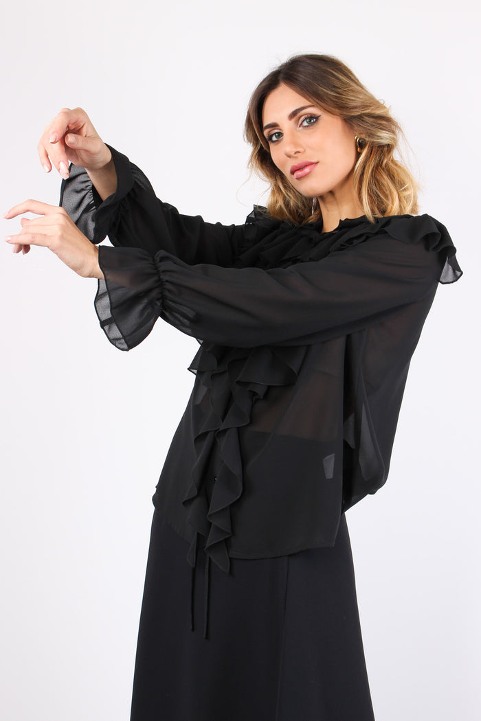 Blusa Georgette Rouge Nero-2