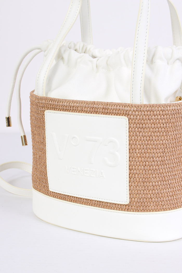 Cat Bauletto Paglia Small Naturale/bianco-4