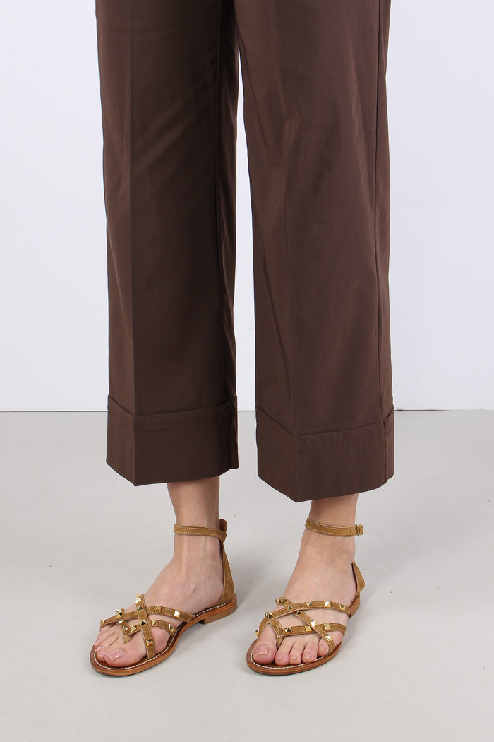 Pantalone Cropped Risvolto Moro-6