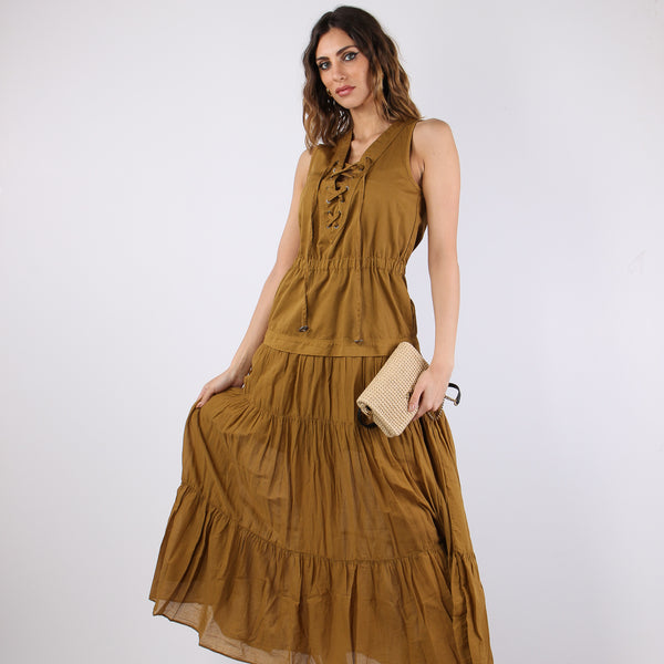 Casarsa Abito Voile Gabardina Bronzo-2