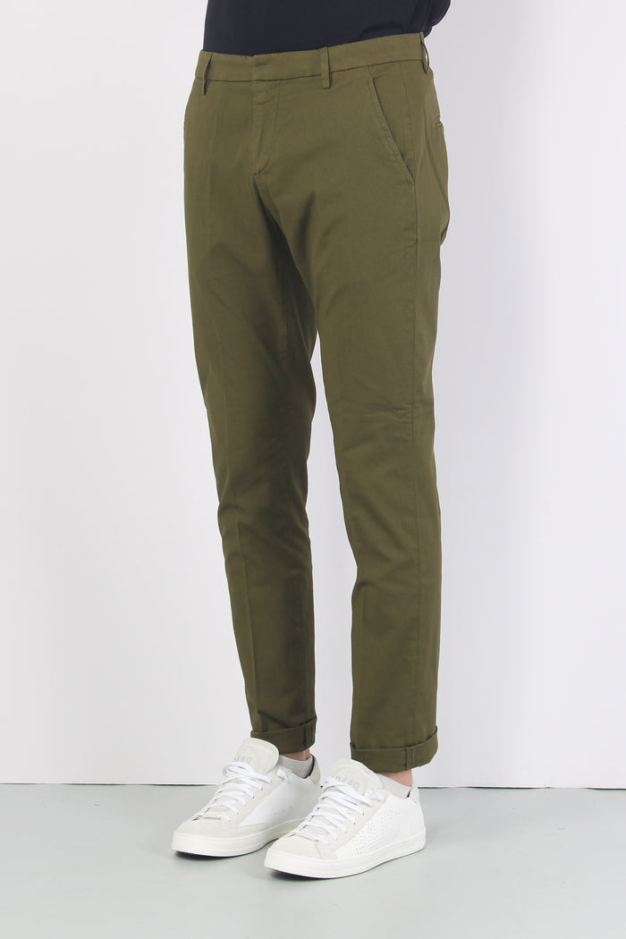 Gaubert Pantalone Chino Verde Militare-6