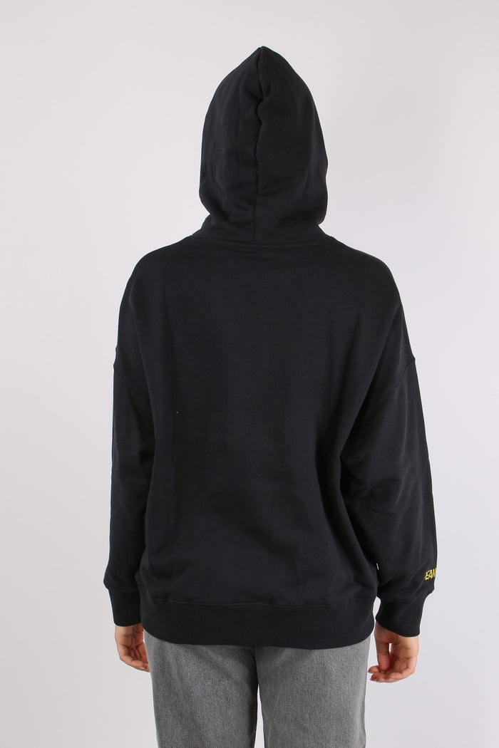 Felpa Cappuccio Snoopy Strass Nero-4