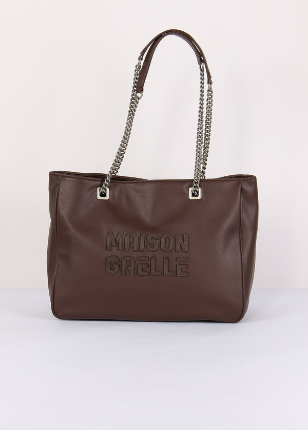 Shopping Maxi Logo Rilievo Moro