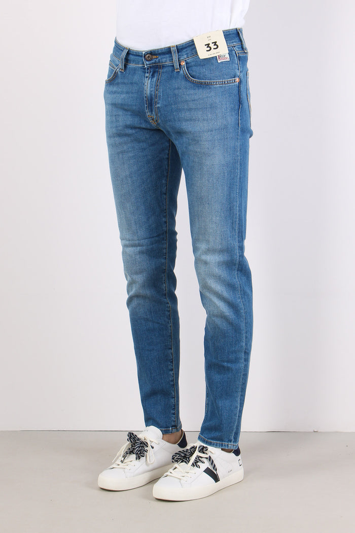 Denim Slim Fit Denim Chiaro-5