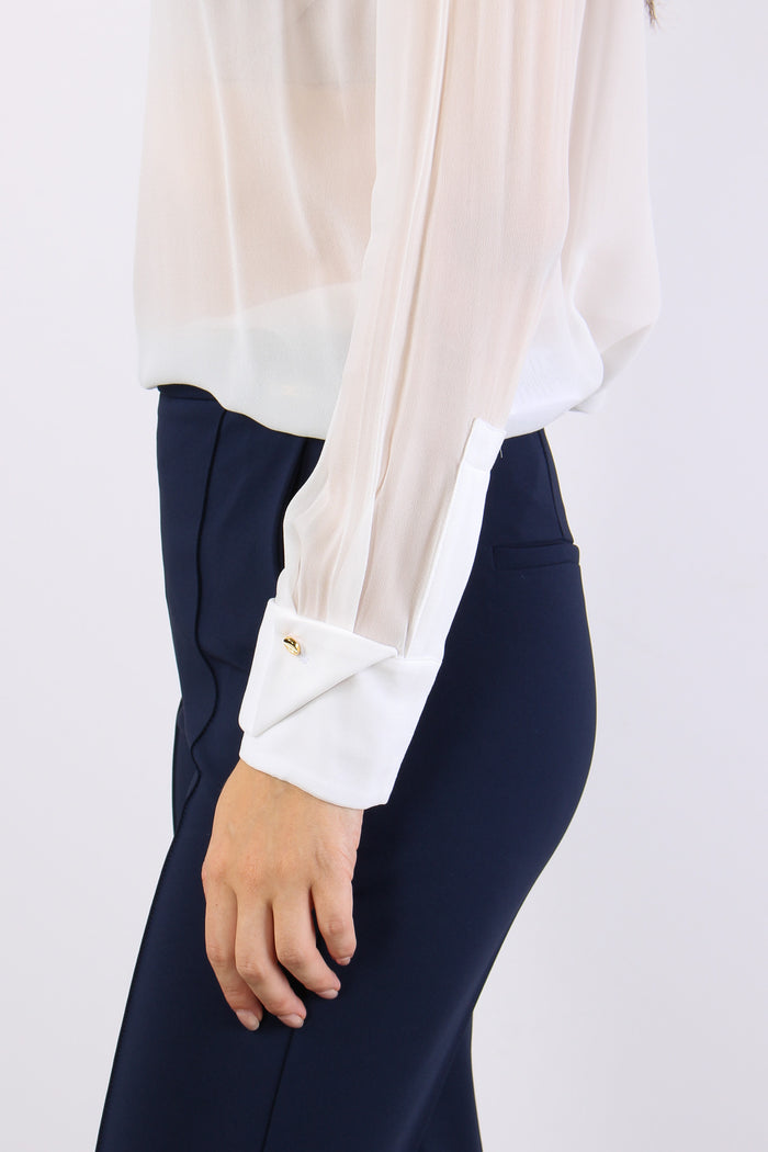 Camicia Logo Gioiello Avorio-9