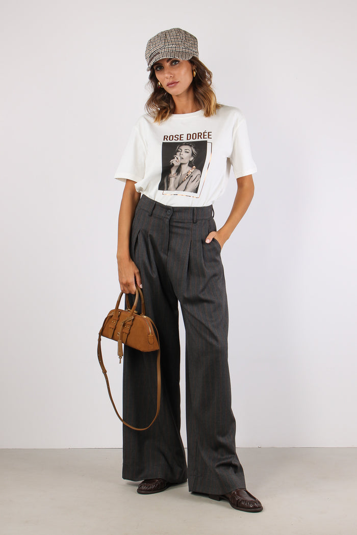 Pantalone Pences Gessato Grigio/ruggine-5