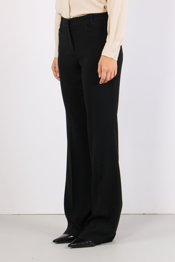 Mllvalanga Pantalone Crepe Nero-3