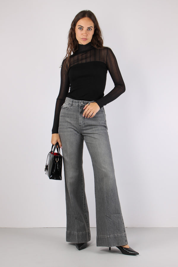 Mlswleg Denim Palazzo Muse Wash